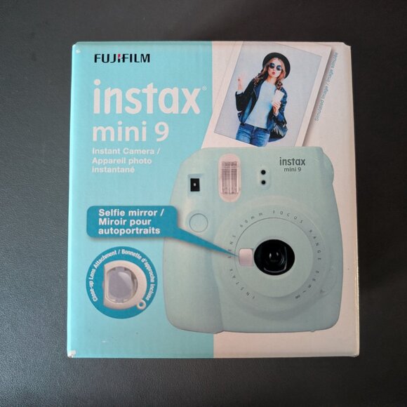 Fujifilm Instax Mini 9 Instant Camera - Ice Blue - With 2 packs film exp 2021 - Picture 2 of 9